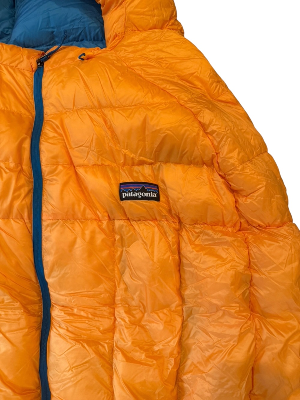 Patagonia Fitz Roy 30°F Sleeping Bag 800 Fill Down Regular Mango Ultralight NWT - Picture 4 of 15